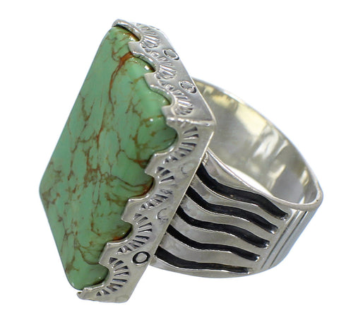 Sterling Silver Turquoise Southwest Ring Size 8-1/4 QX85530